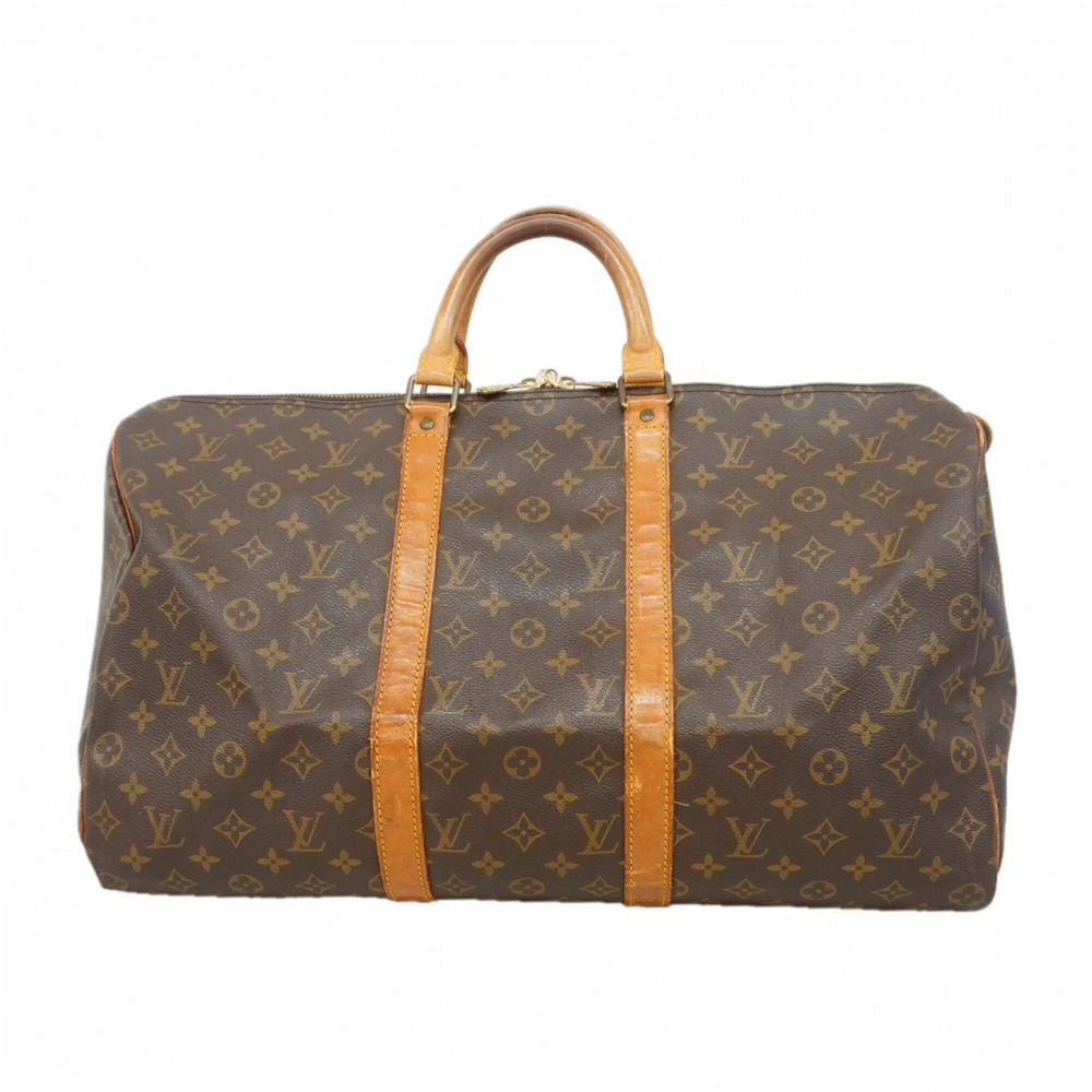 LOUIS VUITTON Brown Monogram Keepall 50 Boston Bag - Picture 1 of 13